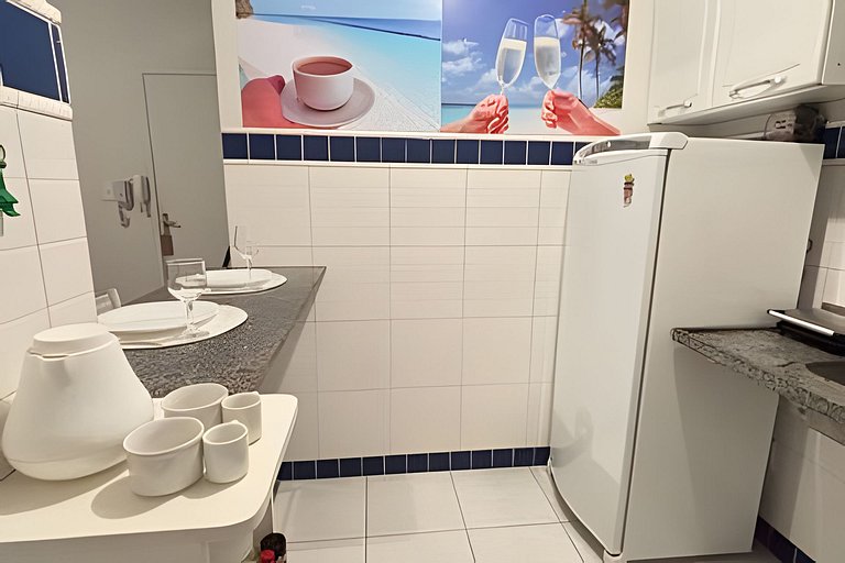 Kitnet na rua da UFV com SMART TV e Garagem